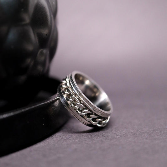 Anxiety Ring (ketting) Zilver-Zilver sfeerbeeld