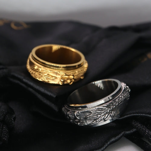 Anxiety ring (Draak) Goud varianten 