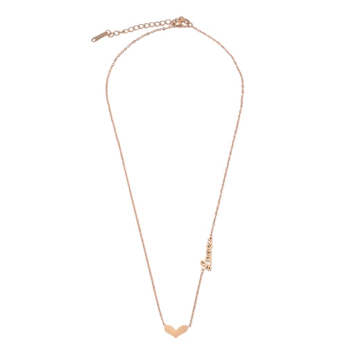 Lovers ketting rosé goud